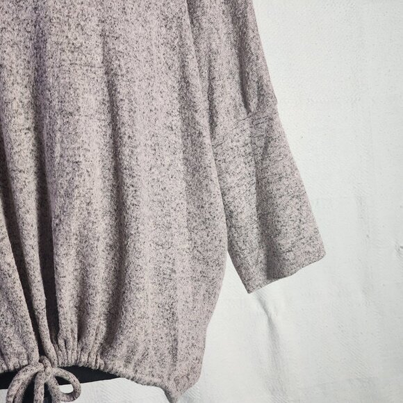 Green Envelope Los Angeles Pink Marled Drop Shoulder Cowl Rayon Poly Span Top L - Picture 14 of 16